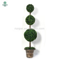 yiwu potted artificial topiary ball tree for home garden decoration
